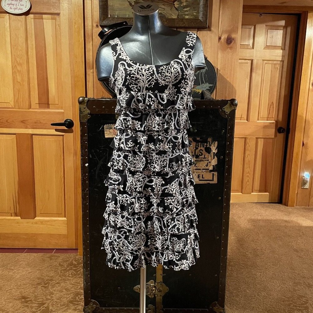 Lulu B Cha Cha Dress XS Stretch Ruffle UPF Cooling Resort NWOT